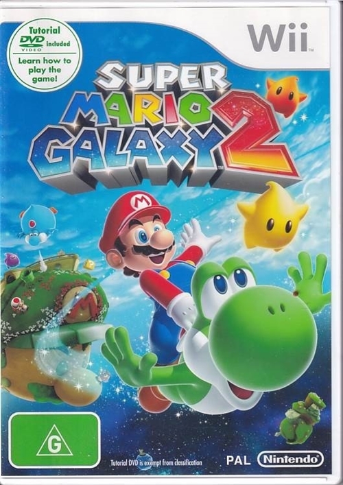 Super Mario Galaxy 2 - Med Tutorial DVD - Nintendo Wii (B Grade) (Genbrug)